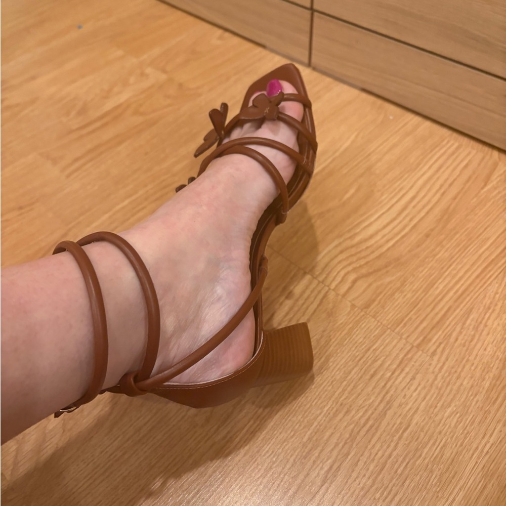 Sophia Webster Brown Butterfly Heels - Picture 6 of 9